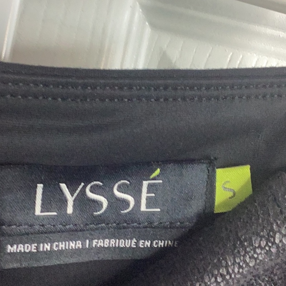 Lysse Black Faux Leather Pants New S 4-6 - Picture 2 of 9